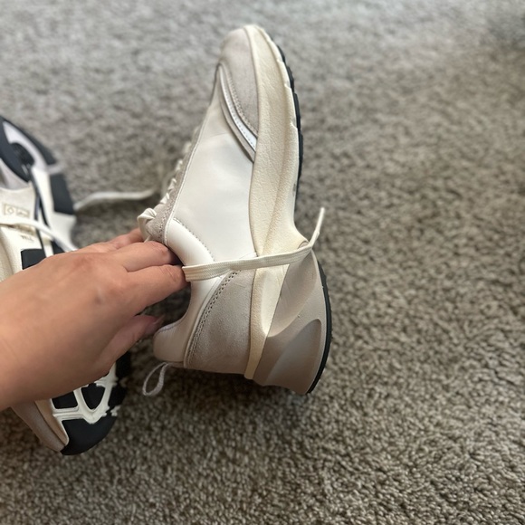 Tory Burch Cream and Gray Sneakers main image 0